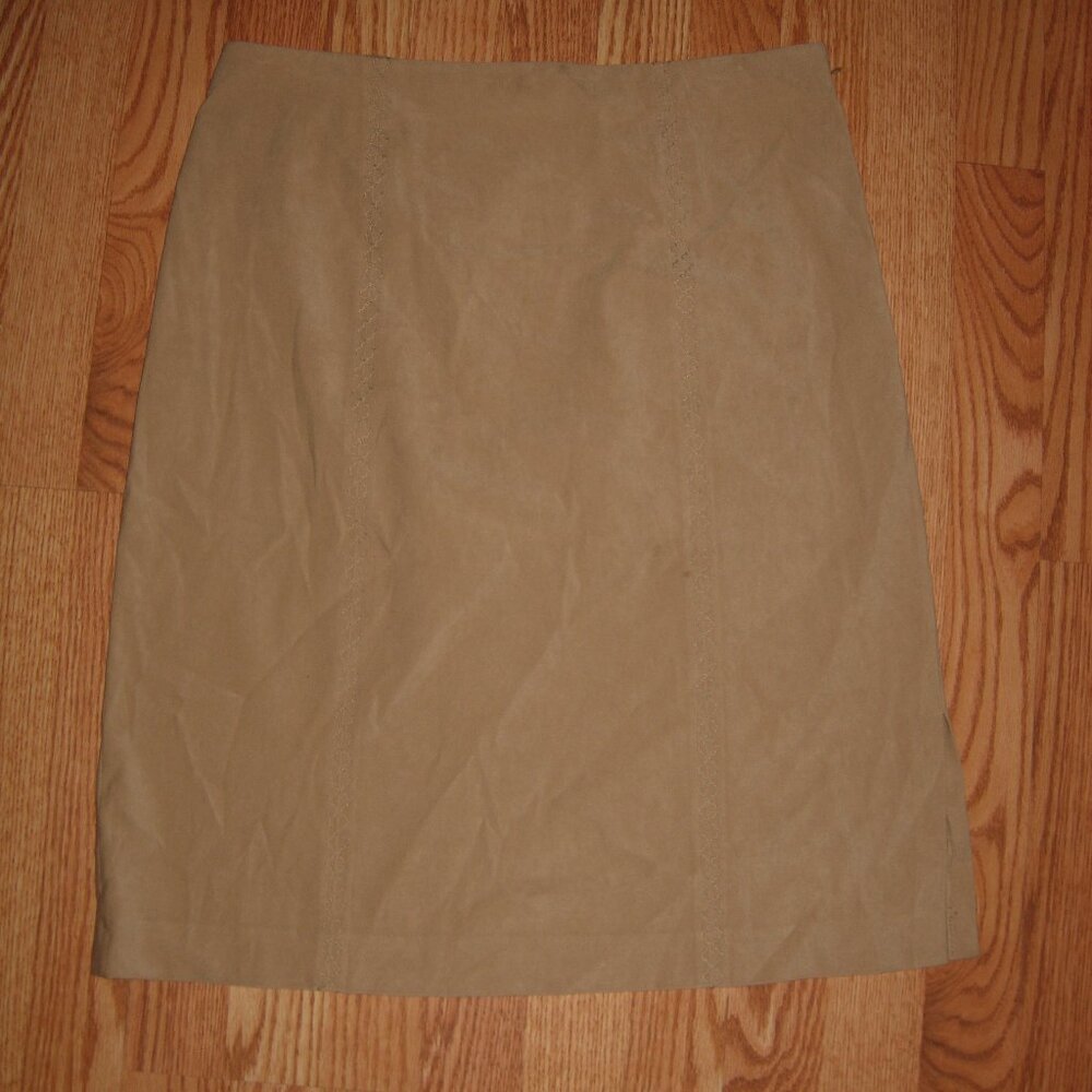Talbots Tan Stretch Skirt 12